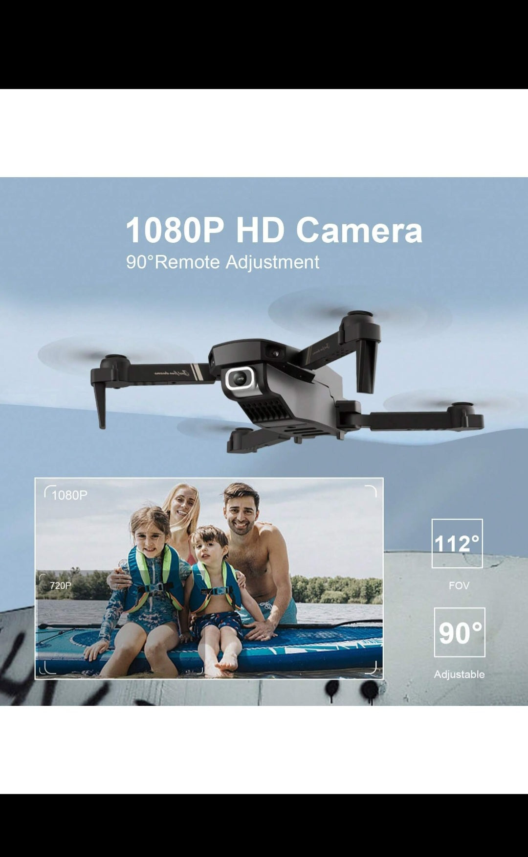 Regno Unito 4DRC V4 Foldable Mini Drone con fotocamera 4K 1080P HD Drone,3 batterie, droni per adulti bambini, quadricottero telecomandato, logistica è inviata casualmente da Evri, posta reale, logistica Amazon,