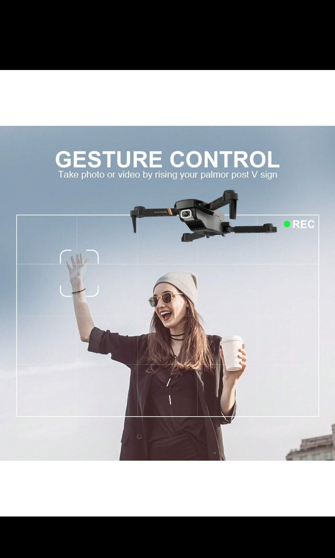 Regno Unito 4DRC V4 Foldable Mini Drone con fotocamera 4K 1080P HD Drone,3 batterie, droni per adulti bambini, quadricottero telecomandato, logistica è inviata casualmente da Evri, posta reale, logistica Amazon,
