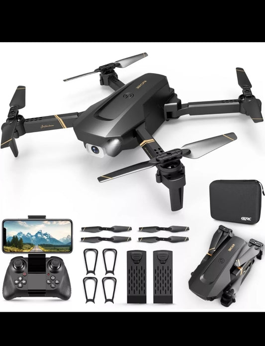 Regno Unito 4DRC V4 Foldable Mini Drone con fotocamera 4K 1080P HD Drone,3 batterie, droni per adulti bambini, quadricottero telecomandato, logistica è inviata casualmente da Evri, posta reale, logistica Amazon,